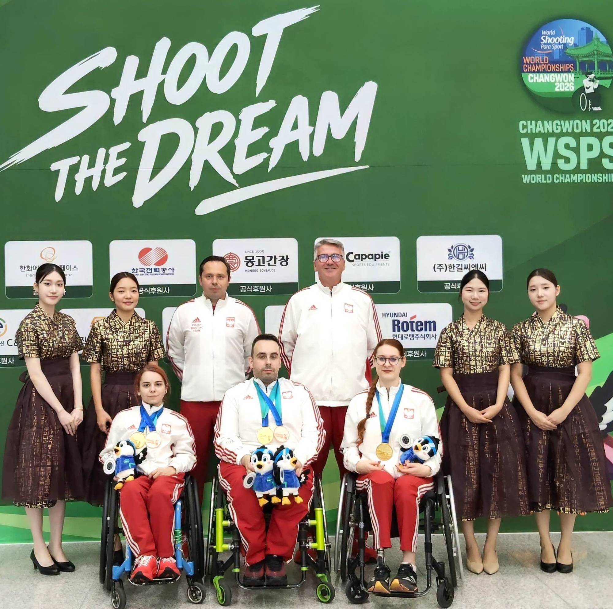 Reprezentacja Polski para-strzelectwa z medalami — Changwon 2026